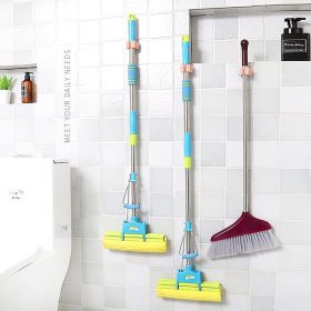 Mop and Broom Wall Holder