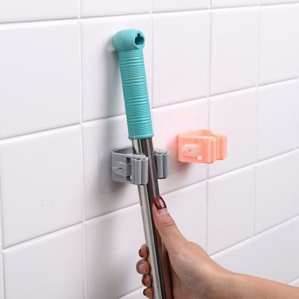 Mop and Broom Wall Holder