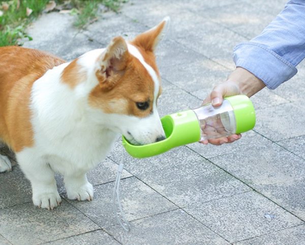 Portable Double Layers Pets Outing Drinking & Snack Feeder Bottle 双层宠物饮水零食喂食瓶