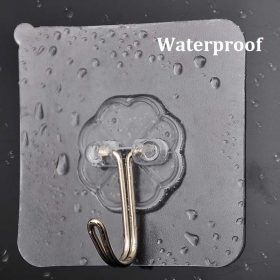 Reusable Transparent Adhesive Wall Hook 透明强力胶贴挂钩