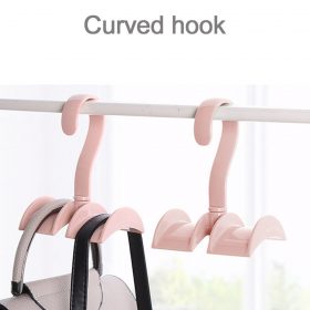 Practical Flexible Rotatable Bag Tie Belt Hanger 可旋转衣柜包包杂物挂钩